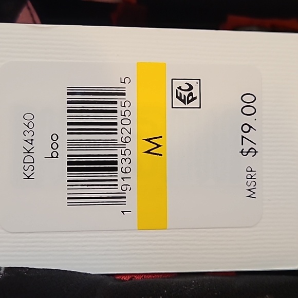 NWT Kensie Black with Red Shear Flowy Floral Bell Sleeve Blouse SZ M - Picture 12 of 12